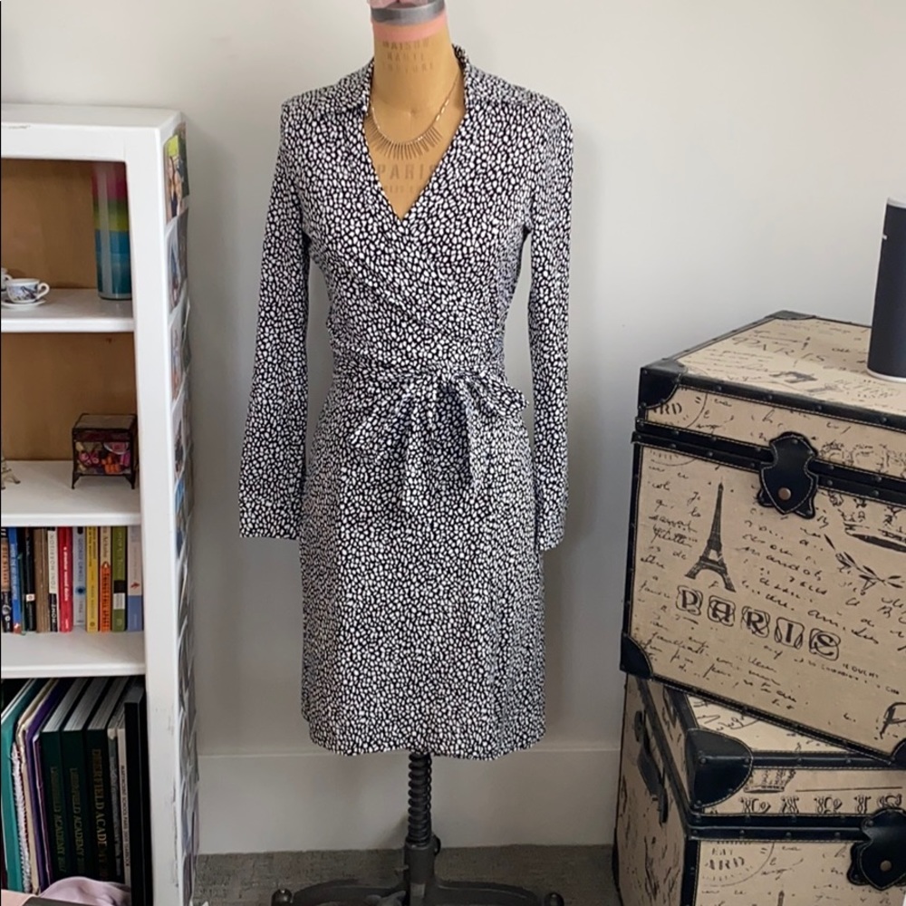 DVF cotton wrap dress size 4